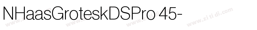 NHaasGroteskDSPro 45字体转换